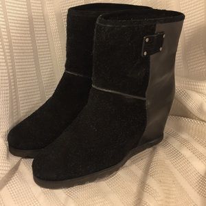 Marc by Marc Jacobs leather 3” wedge ankle boot